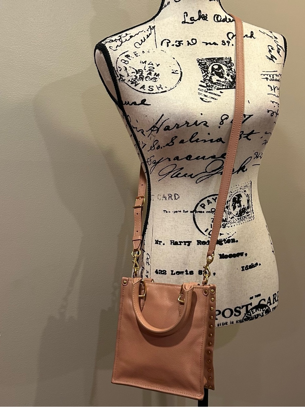 Rebecca Minkoff Mini Studded Leather Tote/Crossbody Bag